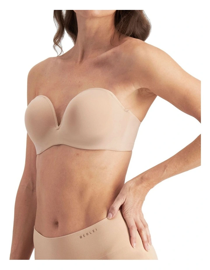 Barely There Strapless Bra in Natural Beige image 3