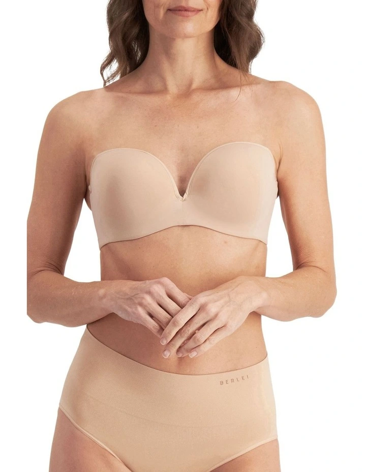 Barely There Strapless Bra in Natural Beige image 4