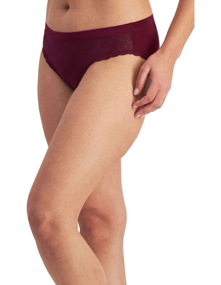 There Lace Bikini in Sweet Blackcurrant image 3