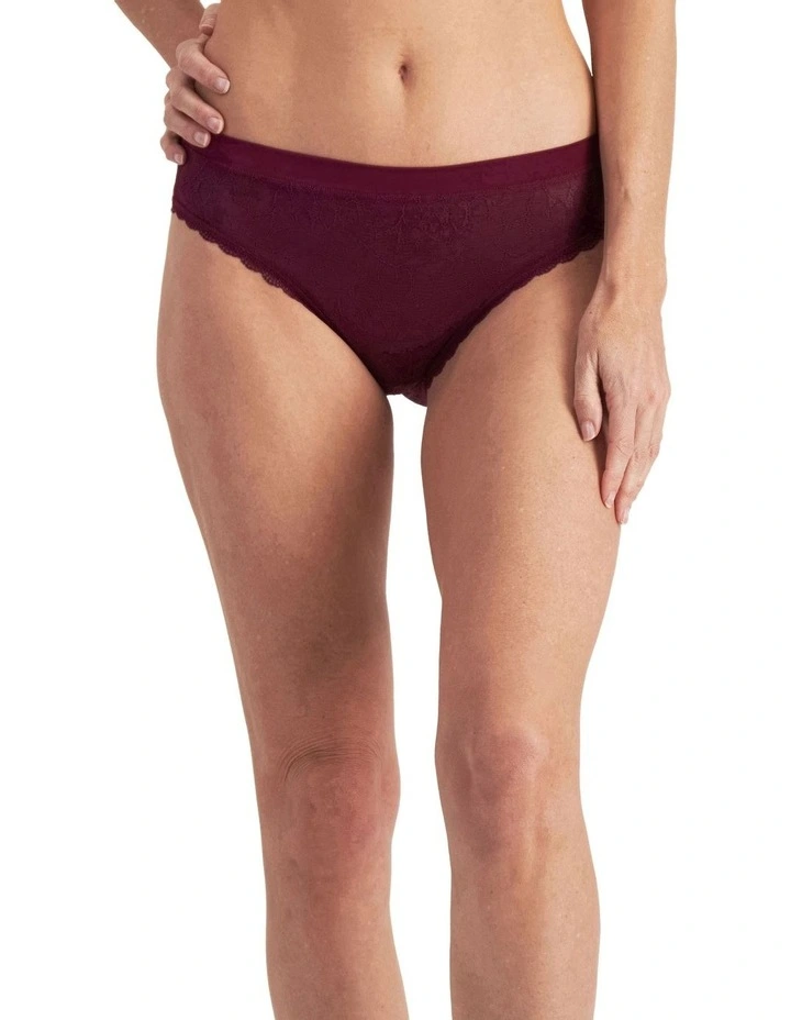 There Lace Bikini in Sweet Blackcurrant image 5