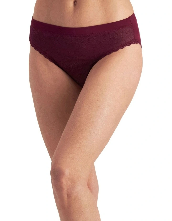 There Lace Bikini in Sweet Blackcurrant image 6