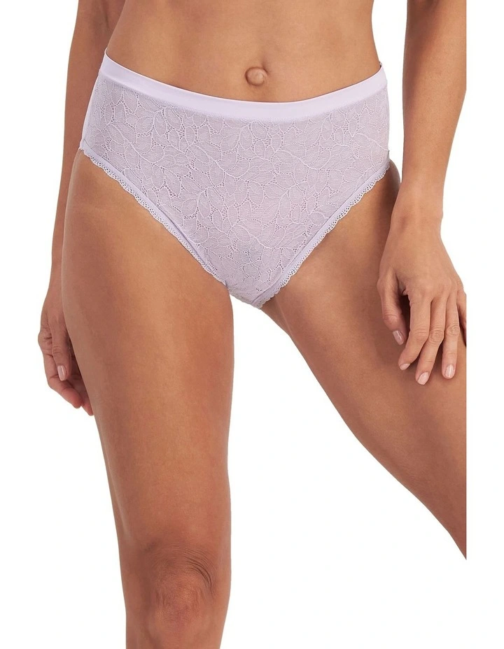 There Lace Full Brief in Candytuft image 1