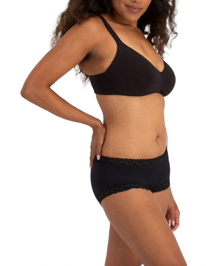 Marais Cotton Full Brief in Black image 3