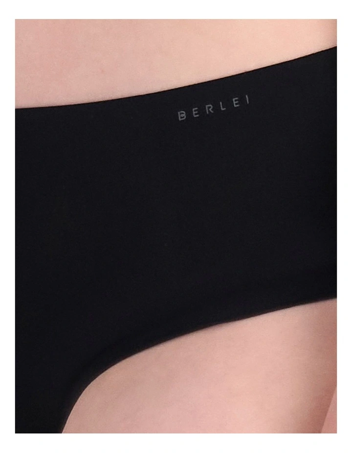 Understate Second Skin Hi Cut Brief in Black image 4