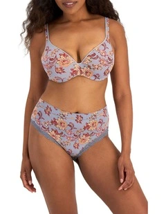 There Lace Full Brief in Bordeaux