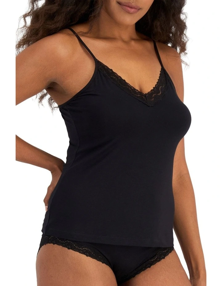 Marais Bamboo Cami in Black image 3