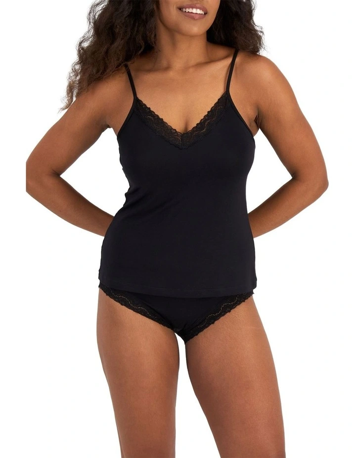 Marais Bamboo Cami in Black image 4