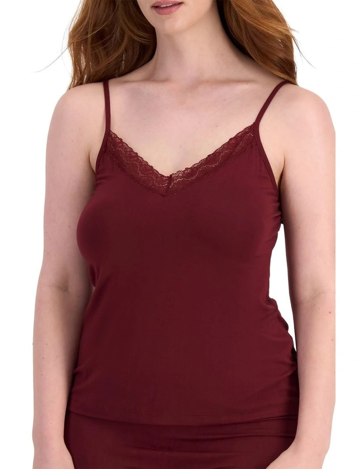 Marais Bamboo Cami in Crimson Fire image 1