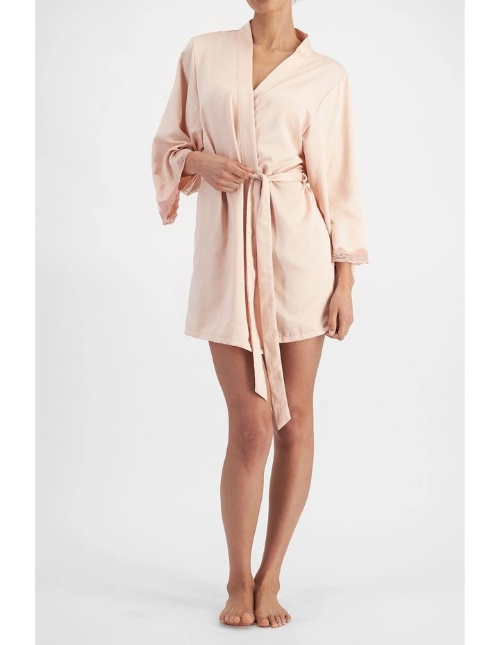 Because Robe in Blushed Silk image 1