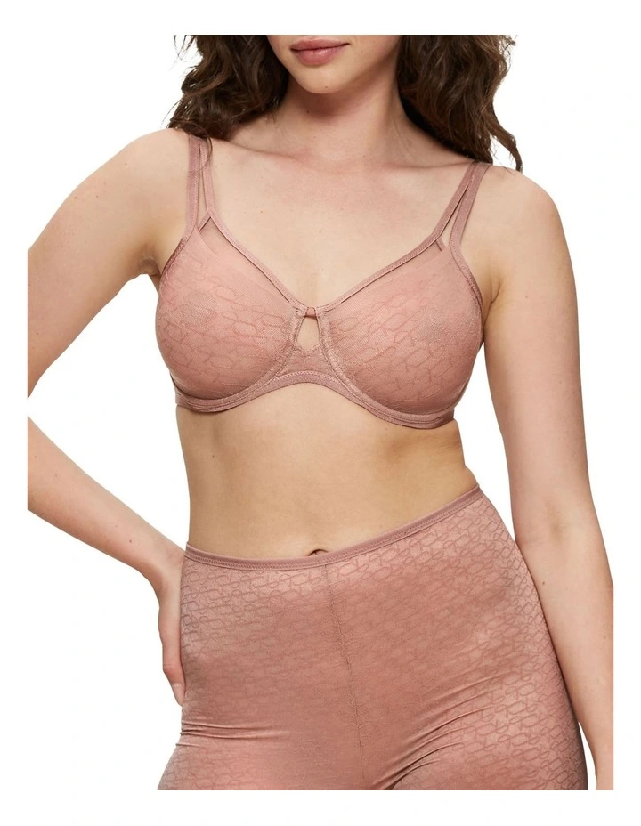 Signature Sheer Ex Bra in Toasted Almond image 1