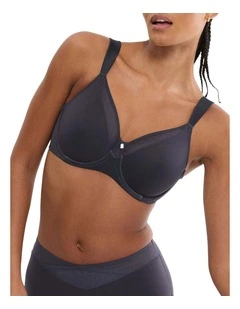 True Shape Sensation Minimiser Bra in Ink Gray