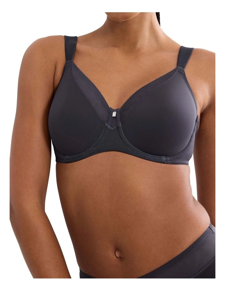 True Shape Sensation Minimiser Bra in Ink Gray image 3