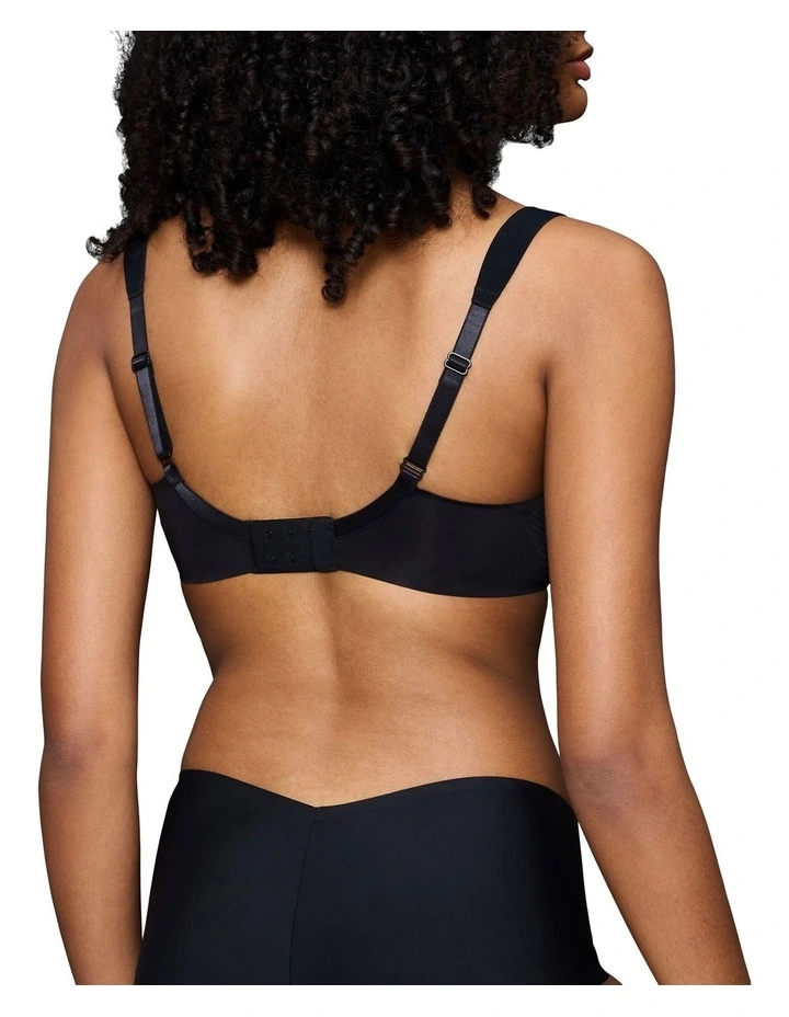 Body Make Up Illusion Curve Minimiser Bra in Black image 2