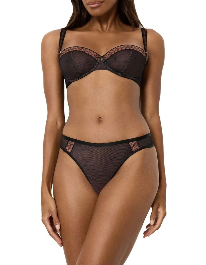 Palina Cosmic Heartbeat Wired Bra in Black image 4