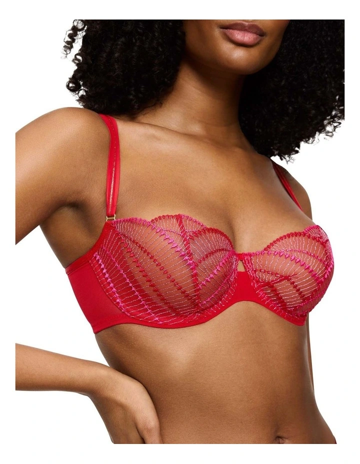 Palina Sea Full of Stars Wired Bra in Red image 3