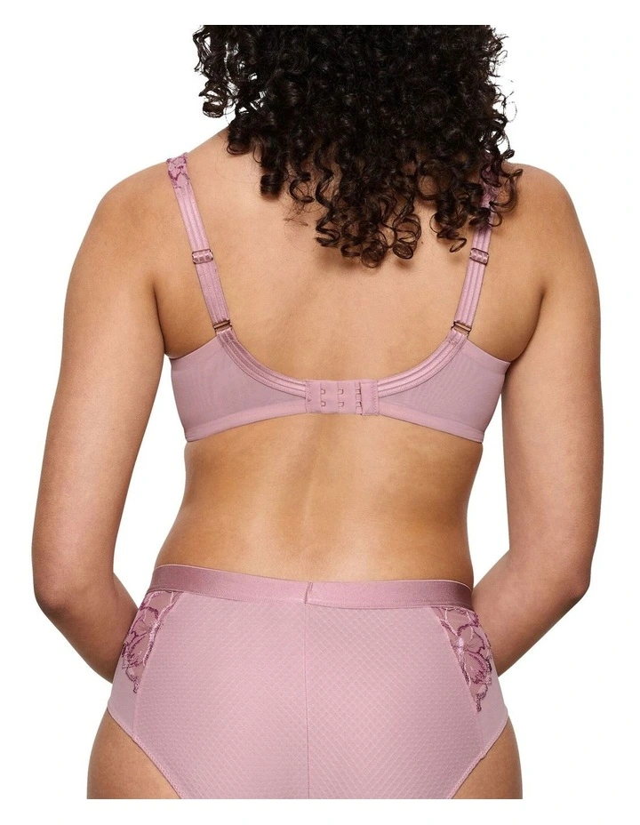 Wild Azalea Florale Minimiser Bra in Dusty Pink image 2