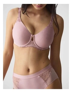 Wild Azalea Florale Minimiser Bra in Pink