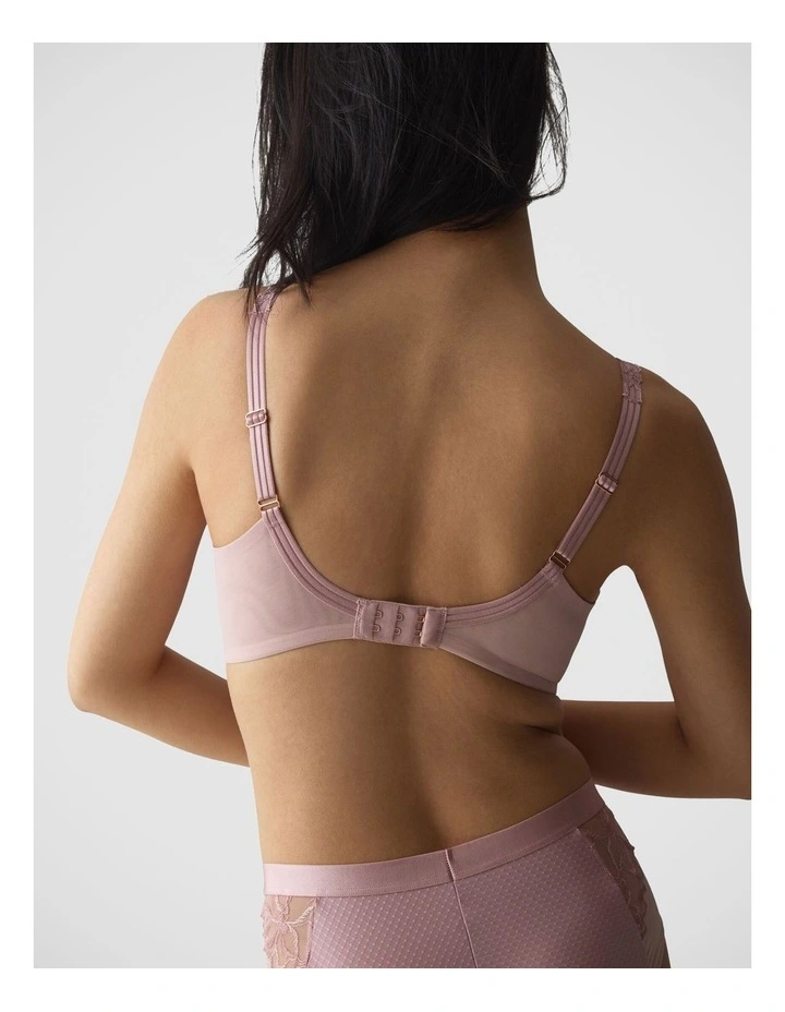 Wild Azalea Florale Minimiser Bra in Pink image 2