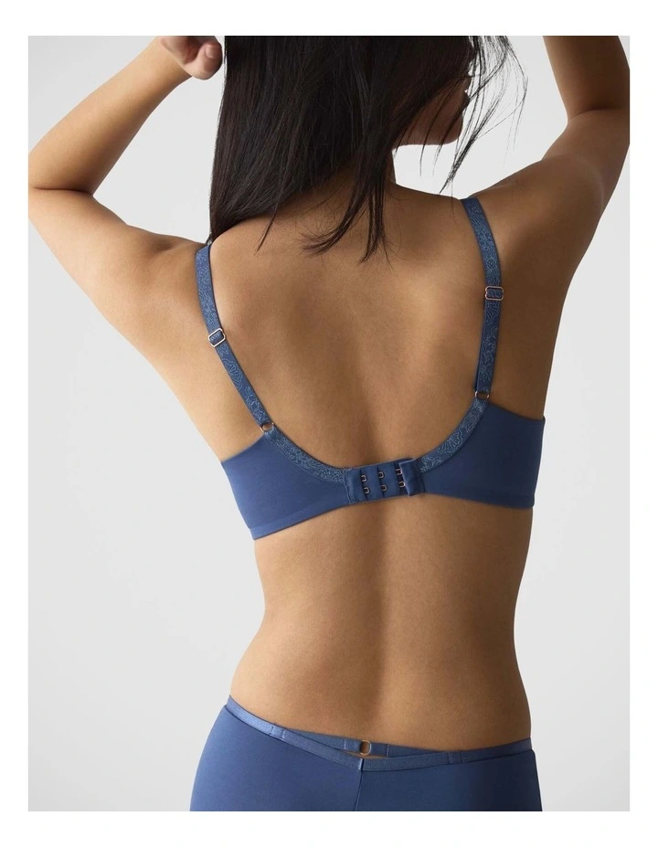 Wild Gardenia Florale Minimiser Bra in Grey image 2