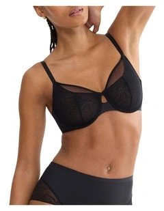 Comfort Contour Minimiser Bra in Black