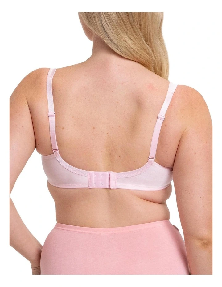 Lacy Minimiser Bra in Pink image 2