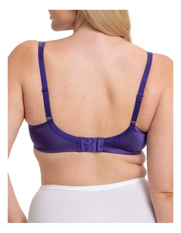 Lacy Minimiser Bra in Purple image 2