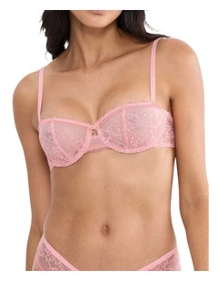 Comfort Allure Balconette Bra in Pink
