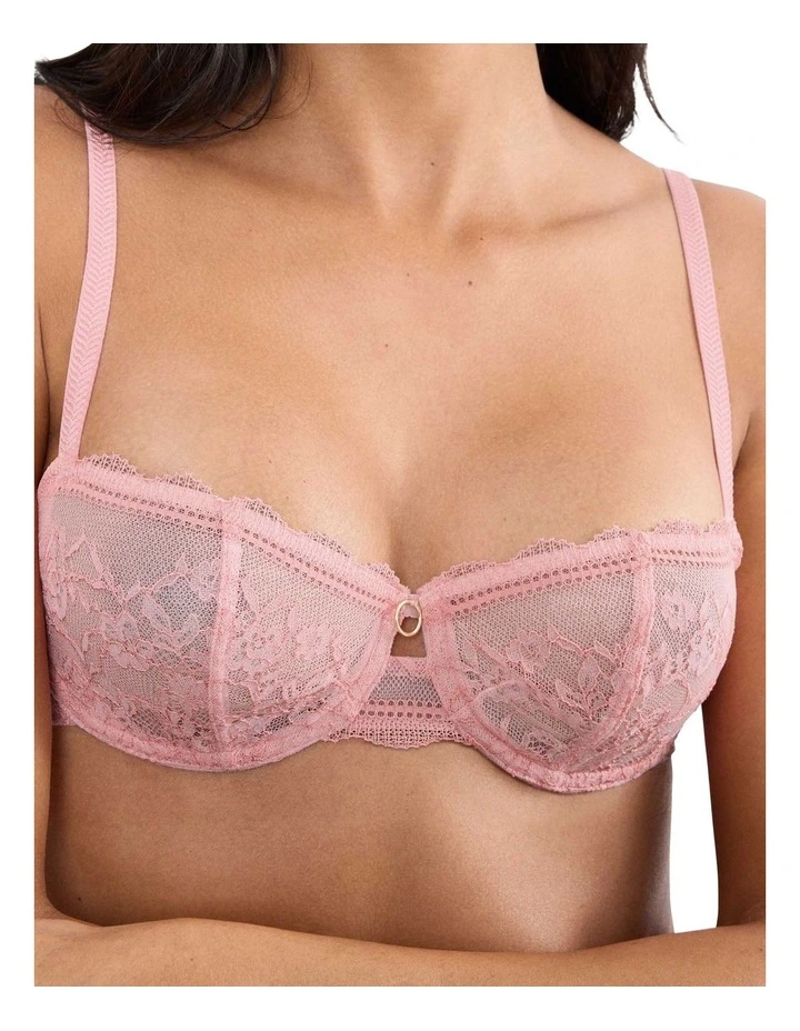 Comfort Allure Balconette Bra in Pink image 3