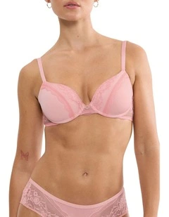 Comfort Allure Wired Padded Bra in Strawberry Cream Pink