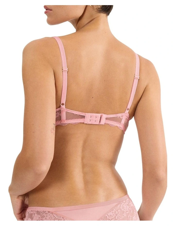 Comfort Allure Wired Padded Bra in Strawberry Cream Pink image 2