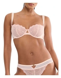 Palina Waves Of Glow Wired Balconette Bra in Blush Pink