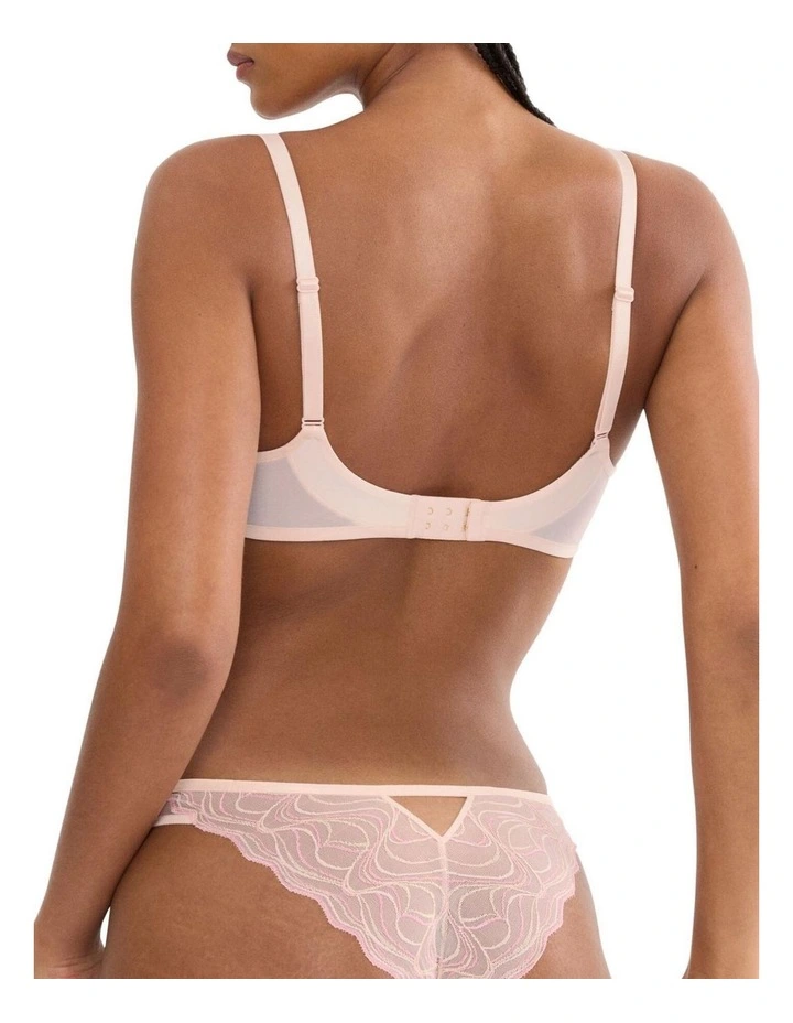 Palina Waves Of Glow Wired Balconette Bra in Blush Pink image 2