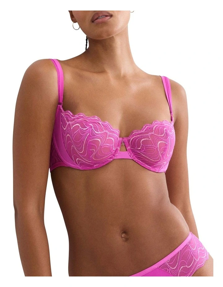 Palina Waves Of Glow Balconette Bra in Purple image 1