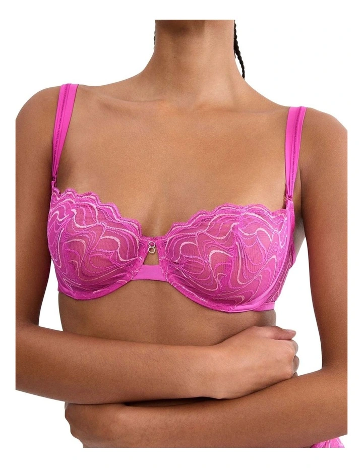 Palina Waves Of Glow Balconette Bra in Purple image 3