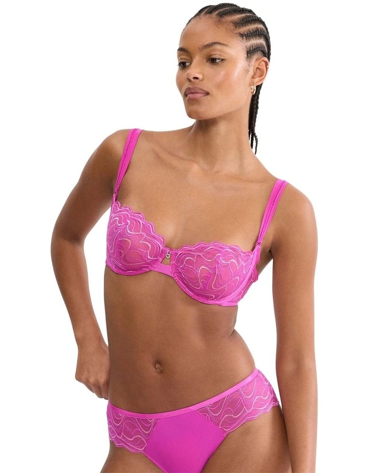 Palina Waves Of Glow Balconette Bra in Purple image 4