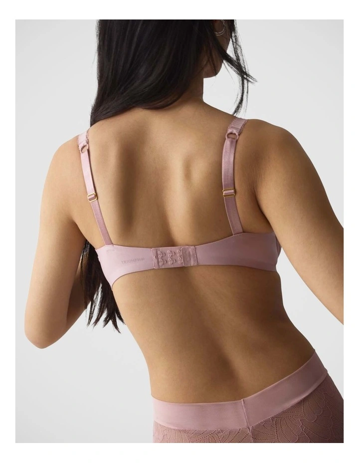 Love in Lace Wired Bra in Pink image 2