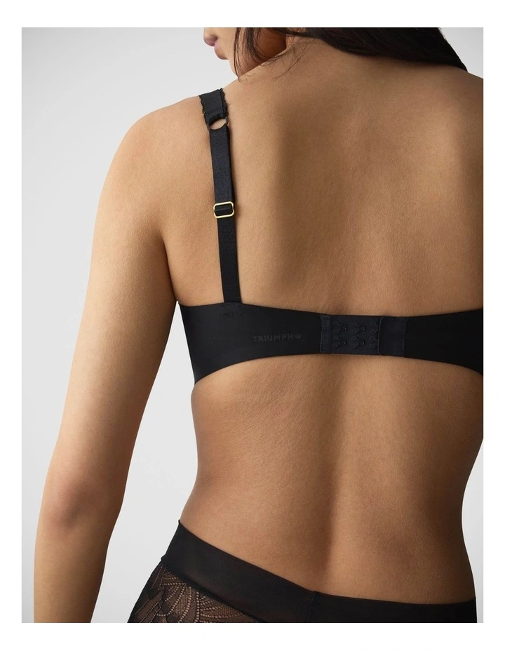 Love in Lace Wired Bra in Black image 3