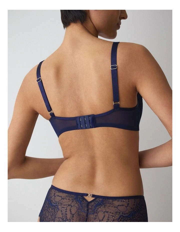 Amourette Sparkle Wired Padded Bra in Admiral Blue image 2