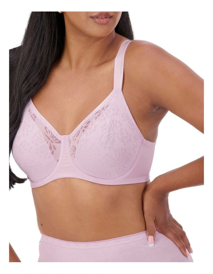 Lacy Minimiser Bra in Pink image 2