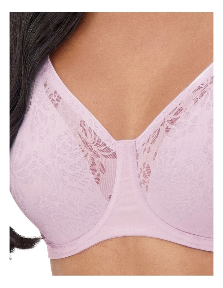 Lacy Minimiser Bra in Pink image 4
