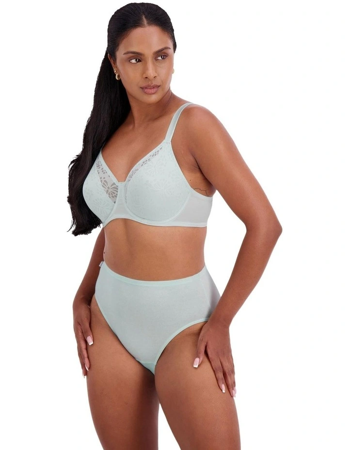 Lacy Minimiser Bra in Blue image 5