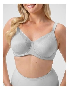 Lacy Minimiser Bra in Pearl Grey