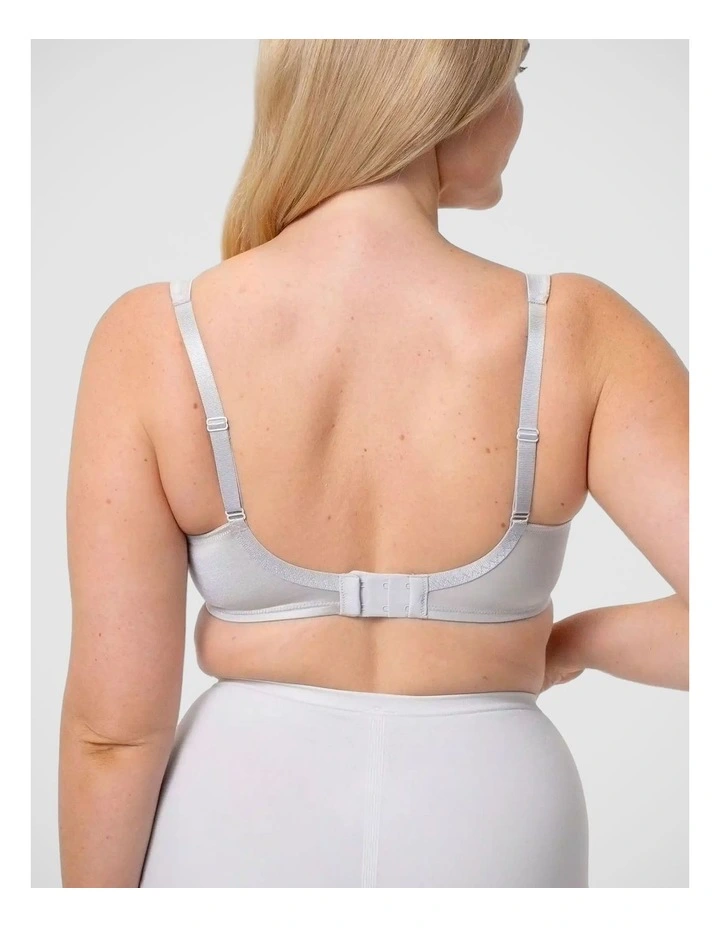 Lacy Minimiser Bra in Pearl Grey image 2