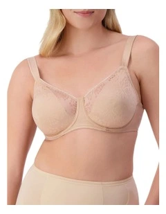 Lacy Minimiser Bra in Beige