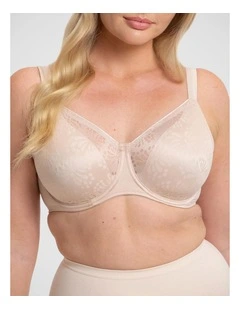 Lacy Minimiser Bra in Beige