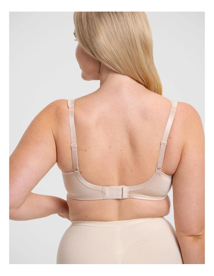 Lacy Minimiser Bra in Beige image 2