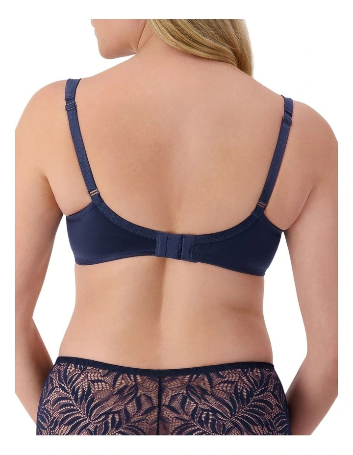 Lacy Minimiser Bra in True Navy image 2
