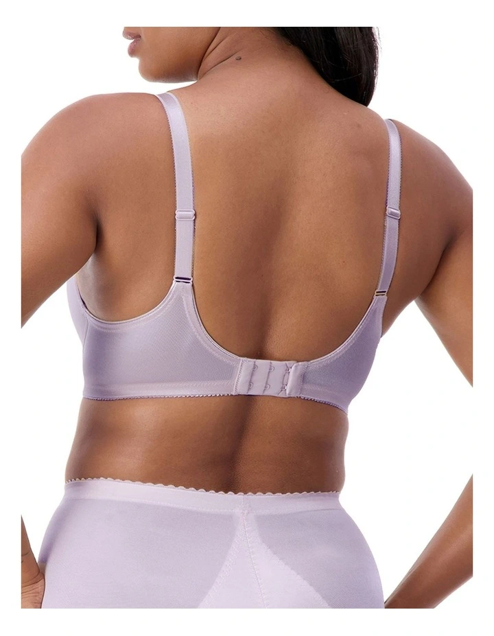 Embroidered Minimizer Underwire Bra in Purple image 2