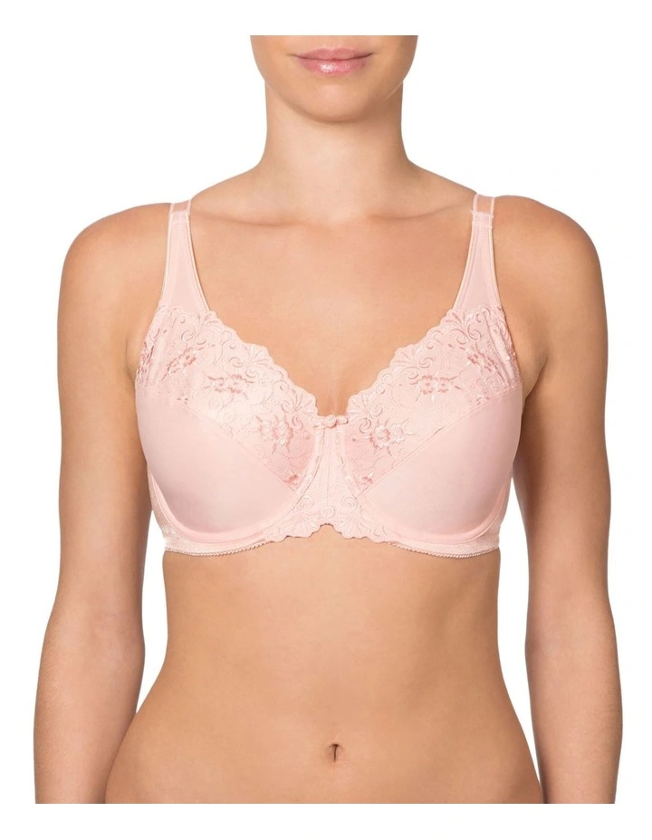 'Embroidered Minimizer' Underwire Bra image 1