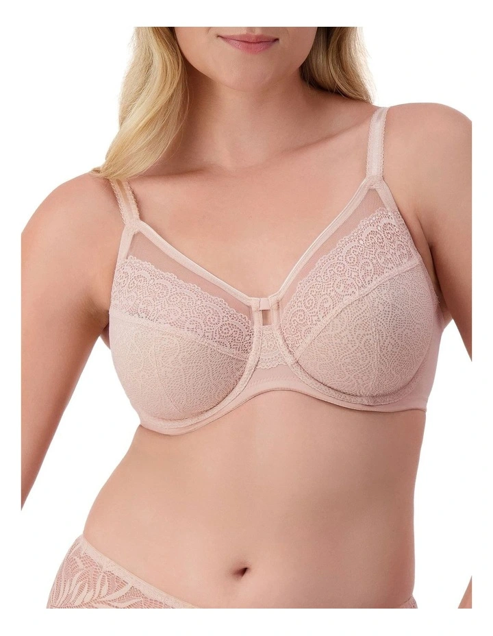 Sheer with Underwire Bra in Pink image 1
